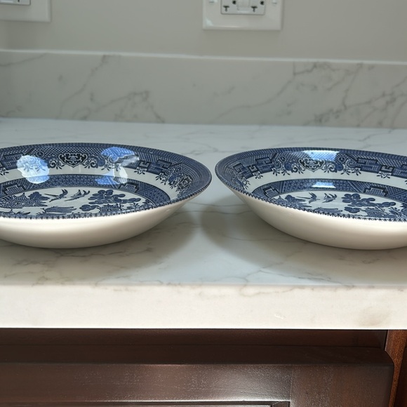 2  bowls Churchill Blue Willow Bowls set - Picture 4 of 6